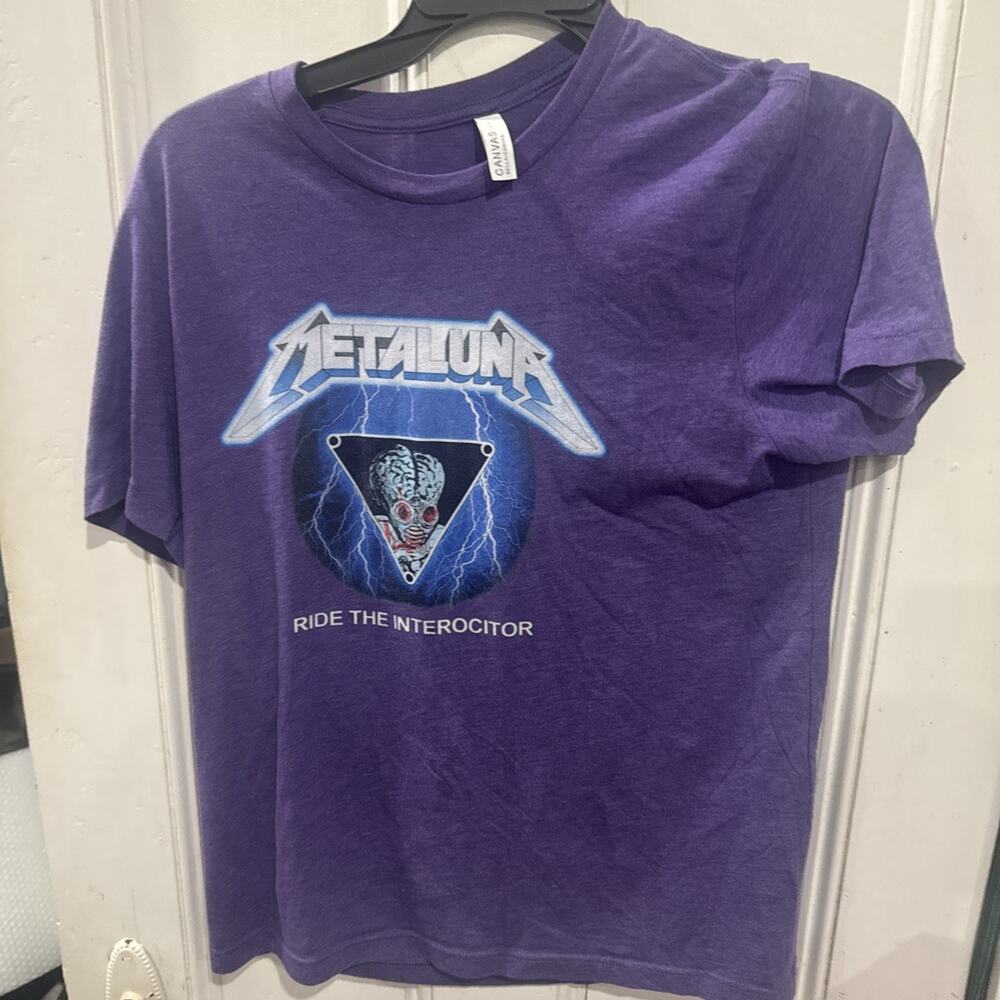 Metaluna Mutant Ride The Interocitor Purple Graphic T Shirt Bella Canvas L SciFi